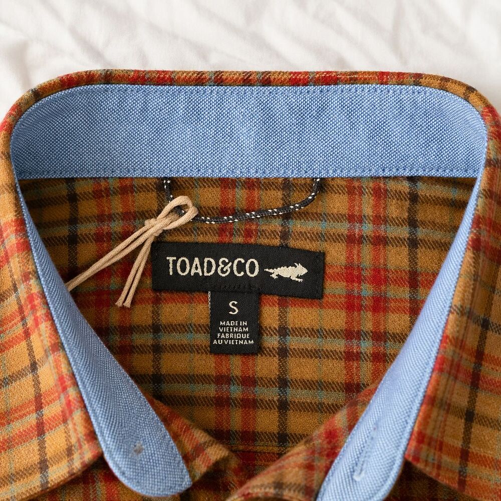 Toad&Co Flannagan Plaid Long Sleeve Shirt NWT Size Small - Picture 4 of 4
